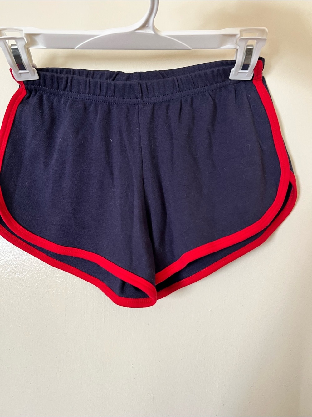 American Apparel vintage dolphin shorts S small 100% cotton navy blue red